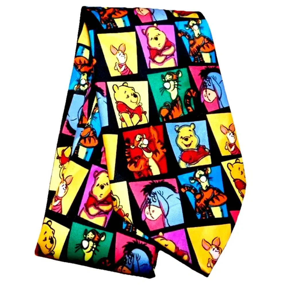 DISNEY Necktie WINNIE THE POOH BEAR AND FRIENDS MULTI COLOR POLYESTER TIE